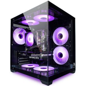 Octane Systems Venom Black Gaming PC 1060/ 3050/ 4060 bis 2TB/ 128GB RAM Luftkühlung Gaming-PC (Intel Intel E5, Wählbar: AMD RX 590/ NVIDIA RTX 3050/ GTX 1080/ RTX 4060, 32GB RAM, 250GB SSD Festplatte GB RAM, Luftkühlung (beleuchtet)