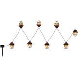GLOBO LIGHTING LED Solarleuchte, LED-Leuchtmittel fest verbaut, Warmweiß, Solarleuchte Außenlampe Gartenleuchte