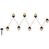 GLOBO LIGHTING LED Solarleuchte, LED-Leuchtmittel fest verbaut, Warmweiß, Solarleuchte Außenlampe Gartenleuchte