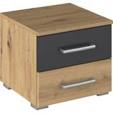 rauch Nachtkommode Nachttisch Nachtkonsole Beistelltisch Kommode Sideboard BURANO, mit farblich abgesetzter Schublade MADE IN GERMANY