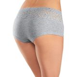 Vivance Panty (3er-Pack) aus elastischer Baumwolle mit floraler Spitze