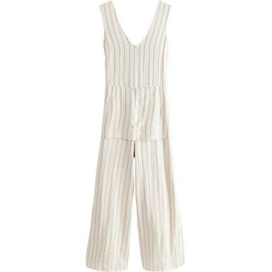 Next Jumpsuit Jumpsuit mit V-Ausschnitt und Bindegürtel (1-tlg)