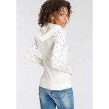 KangaROOS Kapuzensweatjacke mit filigranem Print