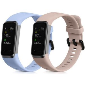 kwmobile 2x Sportarmband für Huawei Band 4 Smartwatch, 1-tlg., Armband TPU Silikon Set Fitnesstracker