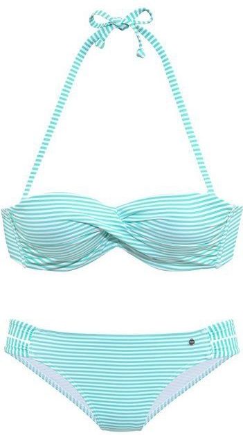 s.Oliver Bügel-Bandeau-Bikini in getwisteter Optik