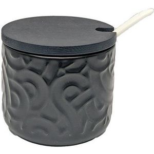 Morleos Zuckerdose Keramikdose Ø8,5x7 cm Schwarz, Keramik, (Stück, 1-tlg., Keramikdose), Keramikdose