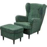 ED EXCITING DESIGN Hocker Oskar, mit Massivholzfüßen
