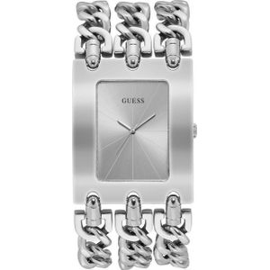 Guess Quarzuhr HEAVY METAL W1274L1, Armbanduhr, Damenuhr, Armband Kettengliederung
