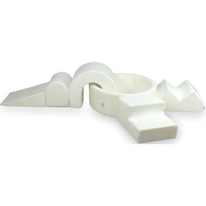 Foam speelset met rond ballenbad + 5 elementen
