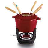 Fondueset Gietijzer Rood 1,1 L