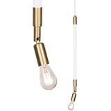 Hanglamp Mr Hyde Matwit/Geborsteld Messing