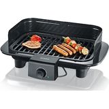 Elektrische barbecue met Windscherm 2300 W Zwart