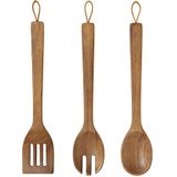WOODY Set met Keukengerei Hout