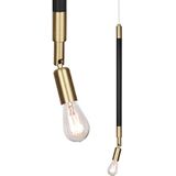 Hanglamp Mr Hyde Matzwart/Geborsteld Messing