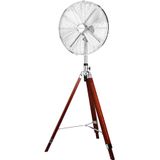 Vloerventilator 40cm op Statief van Hout