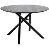 Connor Eettafel Zwart Eiken 77 cm