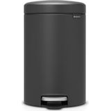 Pedaalemmer newIcon, kunststof binnenemmer 12 L Mineral Infinite Grey