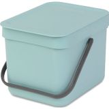 Prullenbak 'SORT & GO' Mintgroen 6 L