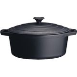 Braadpan ovaal 4,3 L met IJzeren deksel