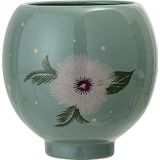 Bloempot Aardewerk Groen Flower Ø12cm