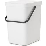 Sort & Go Prullenbak Wit 25 liter