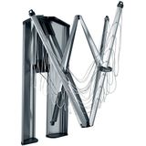 WallFix 24m & Beschermdoos van roestvrij staal 24 M Metallic Grijs/Mat geborsteld Staal