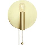 Muurlamp Art Deco Geborsteld Messing