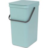 Prullenbak 'SORT & GO' Mintgroen 16 L