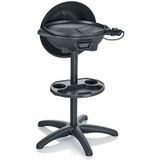 Elektrische grill met Deksel en Thermometer