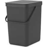 Sort & Go Prullenbak Grijs 25 liter