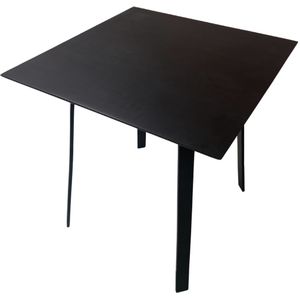 Tafel Woody - Black Noir - L70 X W70 X H4 - Jacques - Set/4 Poten