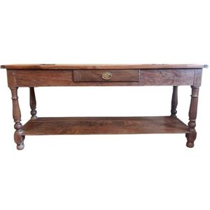 Landelijk Kersenhouten Sidetable Wandtafel Frans Antiek