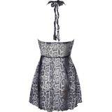 Minikleid in Schlangenhaut-Optik
