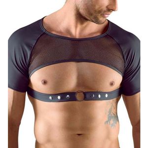 Brust- und bauchfreies Halbarm-Shirt