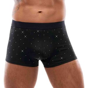 Mikrofaser-Pants mit Strass-Steinchen