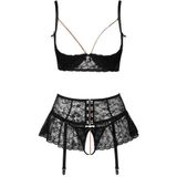 Ouvert-Straps-Set mit Röckchen