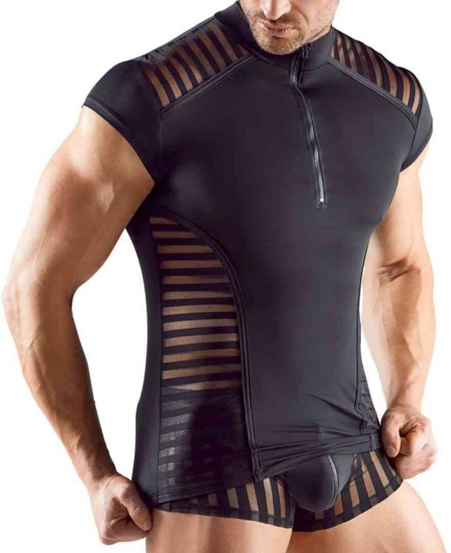 Shirt mit Streifen-Einsätzen