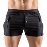 Shorts im Worker-Style mit Taschen und Druckknopfleiste vorn