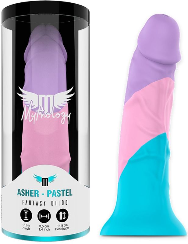 Dildo"Asher Pastel" mit Saugnapf