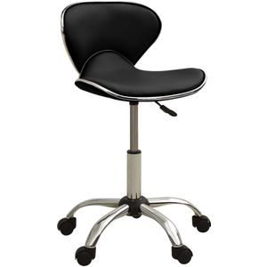 vidaXL Bürostuhl Schwarz Kunstleder