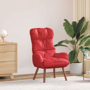 vidaXL Relaxsessel Rot Kunstleder