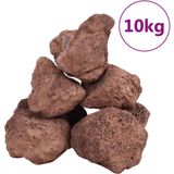 vidaXL Lavagranulat 10 kg Rot 10-30 cm