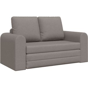 vidaXL Bodensofa Bett 2-in-1 Taupe 148x71x83 cm Gewebe