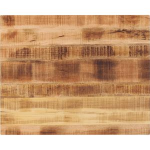 vidaXL Tischplatte 110x80x2,5 cm Rechteckig Raues Massivholz Mango