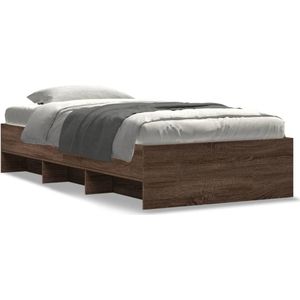 vidaXL Bettgestell ohne Matratze Braun Eiche 90x190 cm Holzwerkstoff