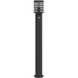 vidaXL Wegeleuchten mit Bewegungsmelder 3 Stk. Schwarz 110cm Edelstahl