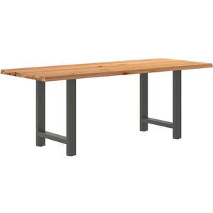 vidaXL Esstisch Hellbraun 200x80x74 cm Massivholz Eiche Rechteckig