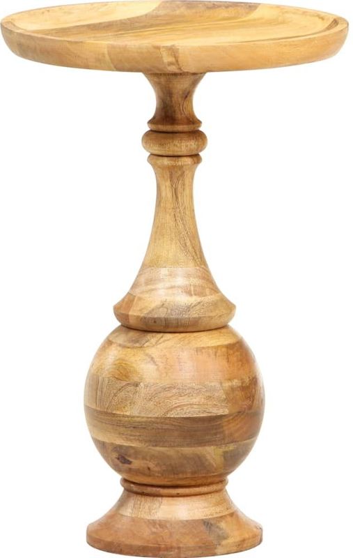 vidaXL Runder Beistelltisch 43 x 43 x 66 cm Massivholz Mango