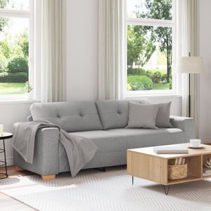 vidaXL Sofa 3-Sitzer Wolkengrau 180 cm Stoff