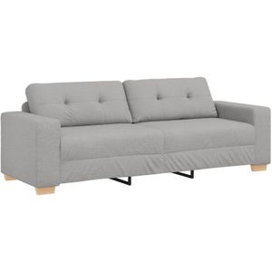 vidaXL Sofa 3-Sitzer Wolkengrau 180 cm Stoff